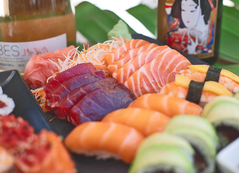 Sushi en Cala Bassa Beach Club