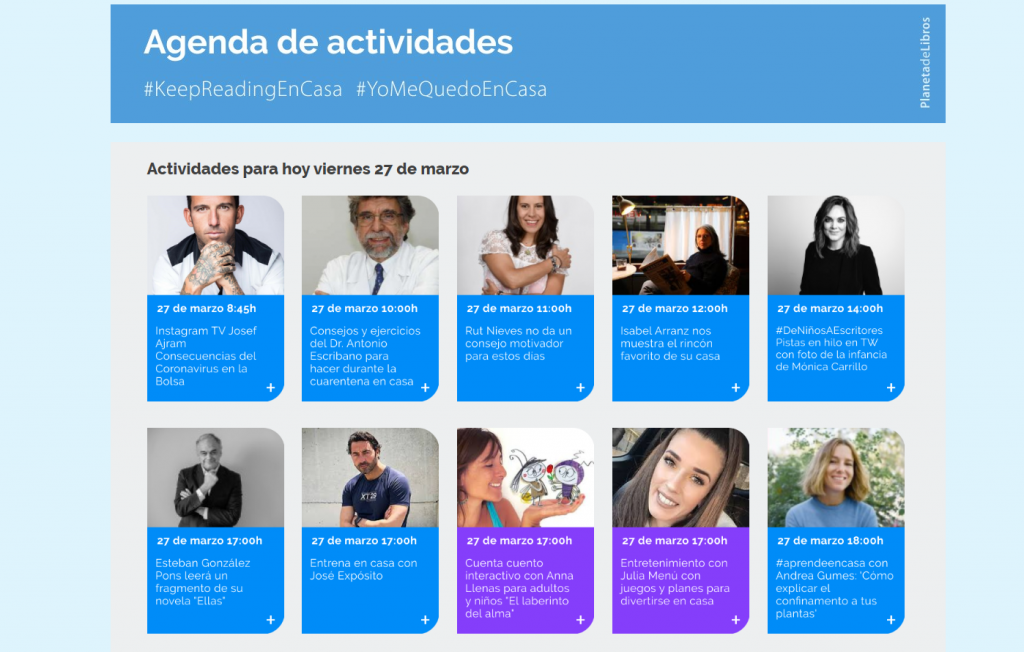 Web de Editorial Planeta